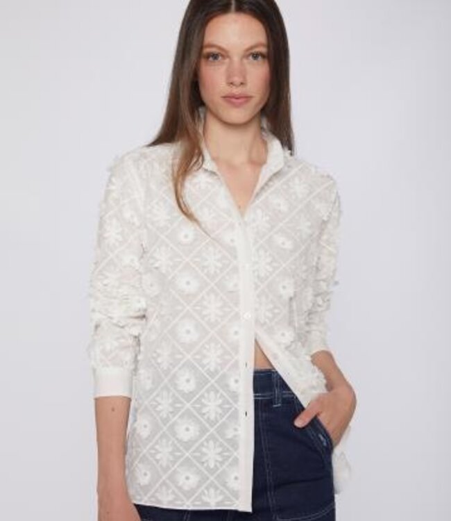 Vilagallo White Aplica' Blouse