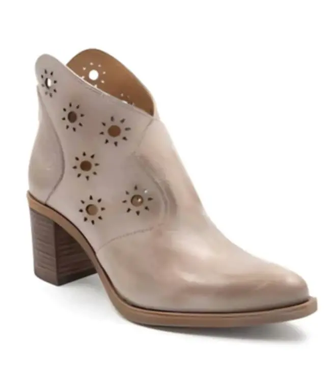 Casta Terry Taupe Cowboy Bootie