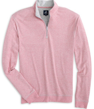 Johnnie-O Hanks Coral 1/4 Zip Pullover