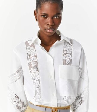 Beatrice B Inlay Lace Tunic