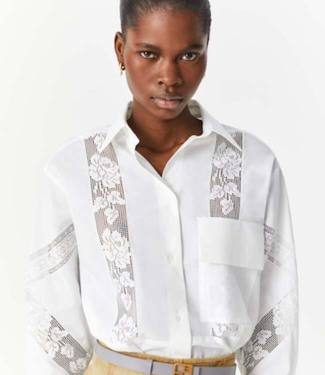 Beatrice B  Inlay Lace Tunic