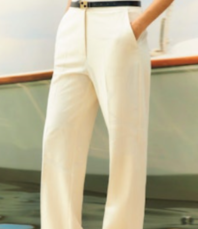 Beatrice B Popcorn (Ecru) Embossed Printed Pant