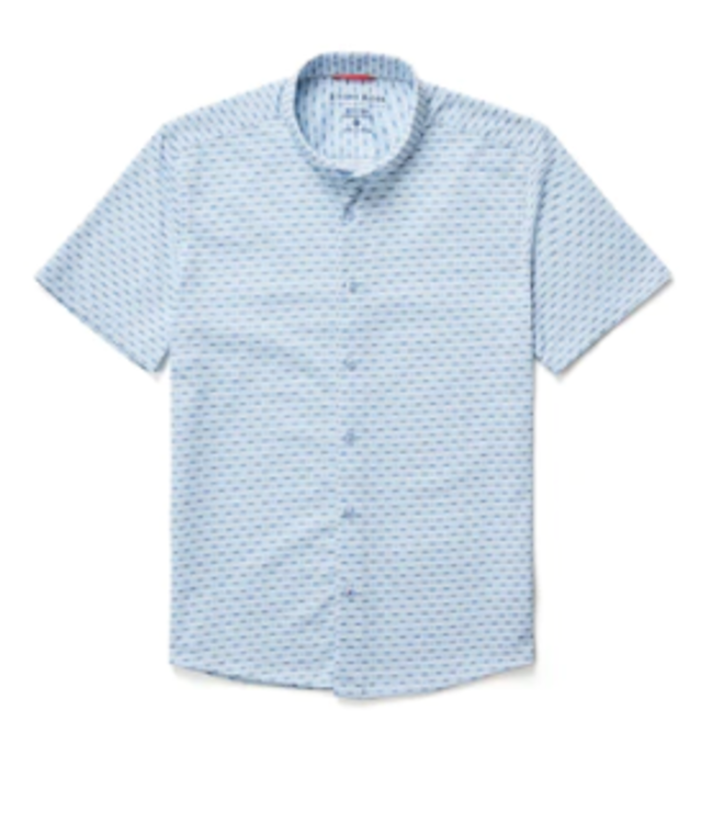 Stone Rose Mint Print Knit Short Sleeve