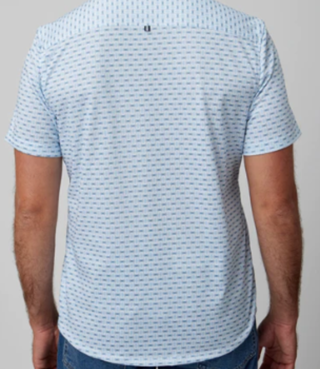 Stone Rose Mint Print Knit Short Sleeve