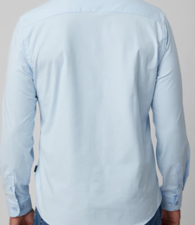 Stone Rose French Blue Stretch Button Down
