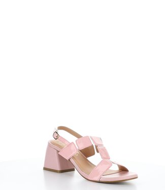 Bos & Co Pink Square T Strap Heel Sandal