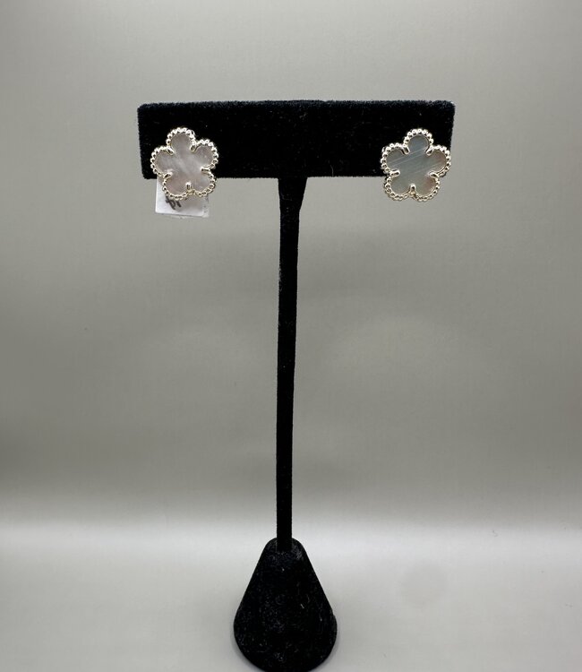 Citrine Pave Stud Earring