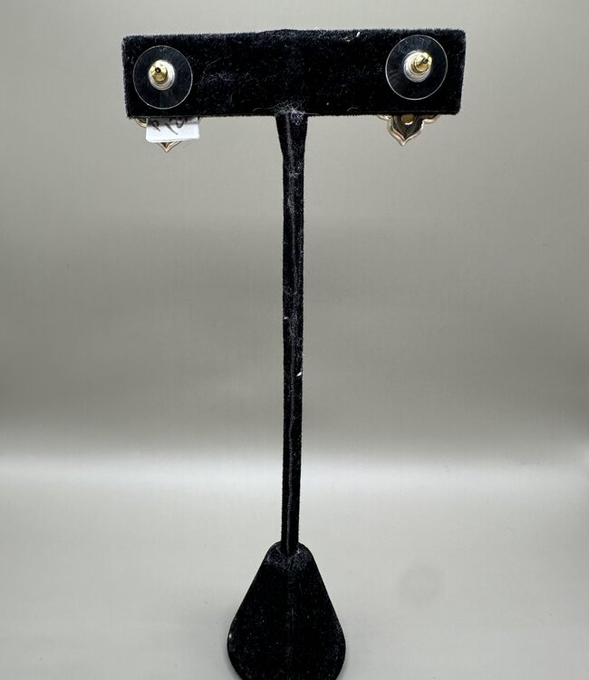 Citrine Pave Stud Earring