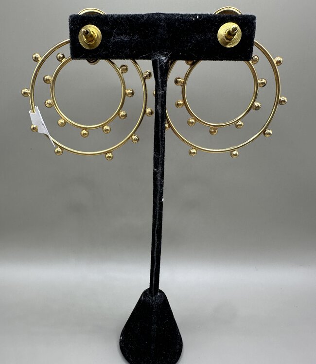 Wasee Pearl Flat Hoop Earring