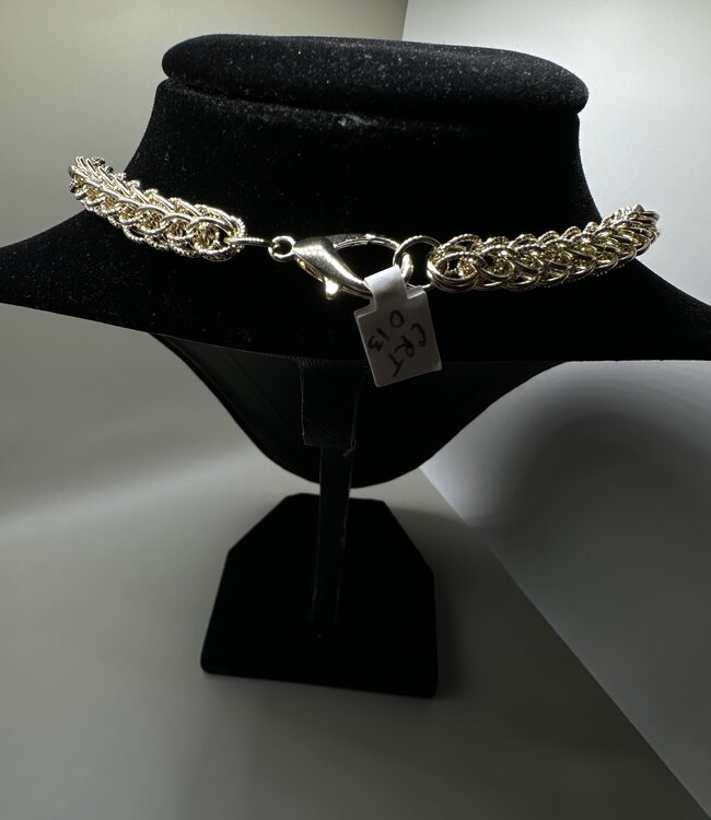 Citrine Full Link Gold Necklace