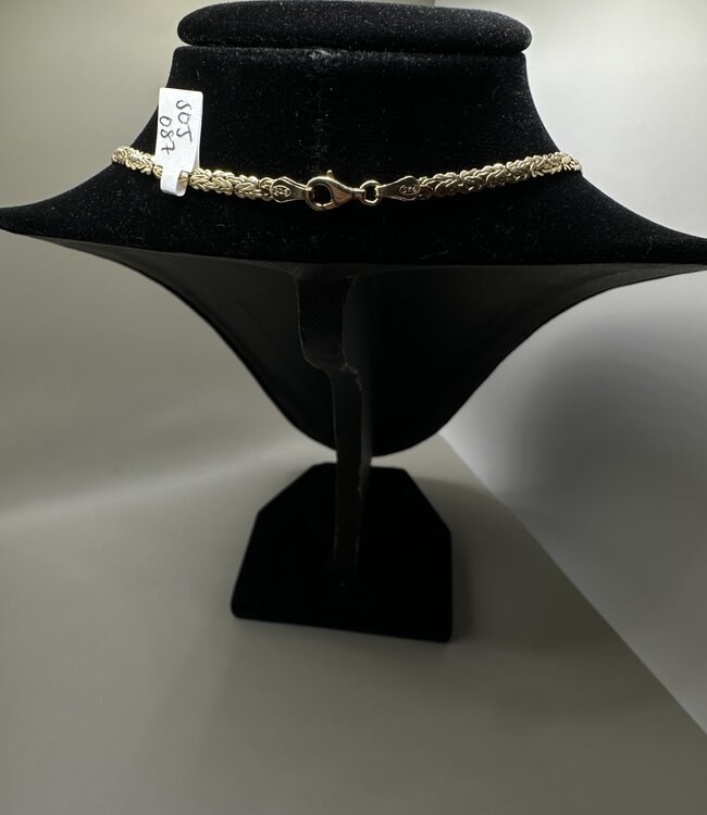 Sioro Jewelry Gold Italian Flat Chain