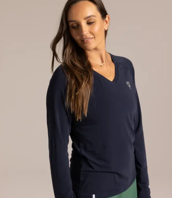 JPritchard Blue Long Sleeve Tee UV protection