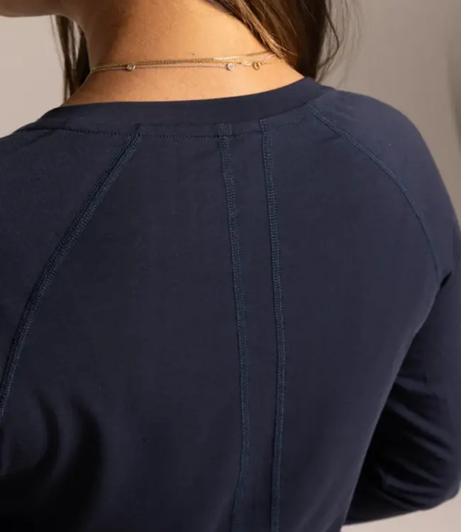 JPritchard Blue Long Sleeve Tee UV protection