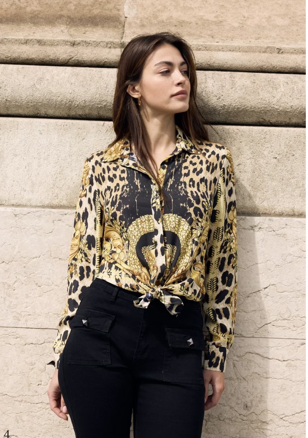 トップス Apolina Bettina Blouse - Chocolate 3-5Y Cotton woven