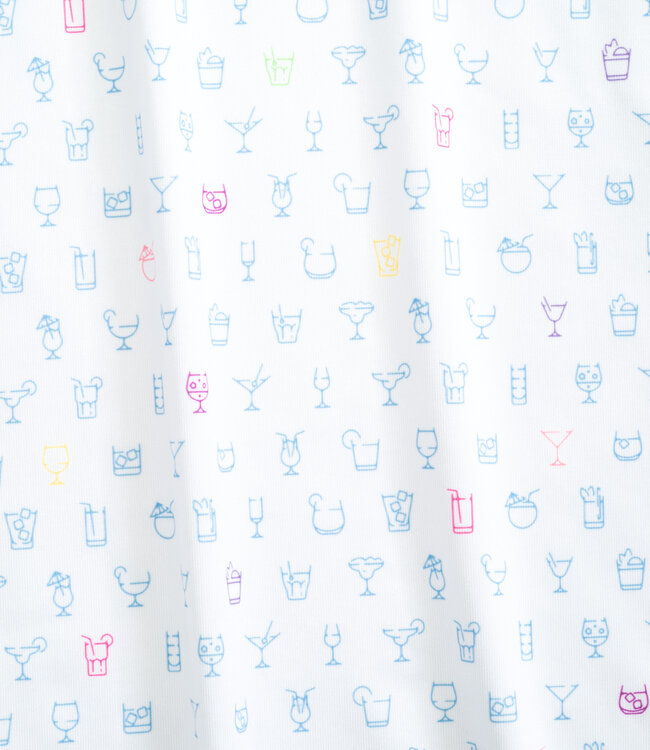 Johnnie-O Mixology Performance Polo White