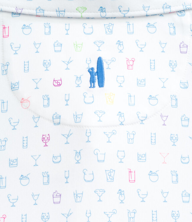 Johnnie-O Mixology Performance Polo White