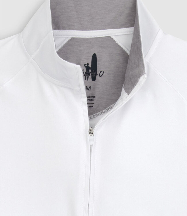 Johnnie-O White Freeborn 1/4 Zip