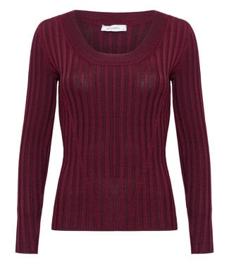 Paola Bernardi Flavia Ribbed Scoop Neck Sweater