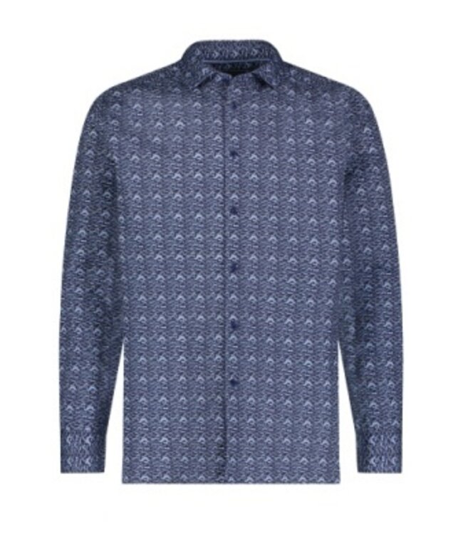 American Heritage American Heritage Long Sleeve Mustache Print Shirt