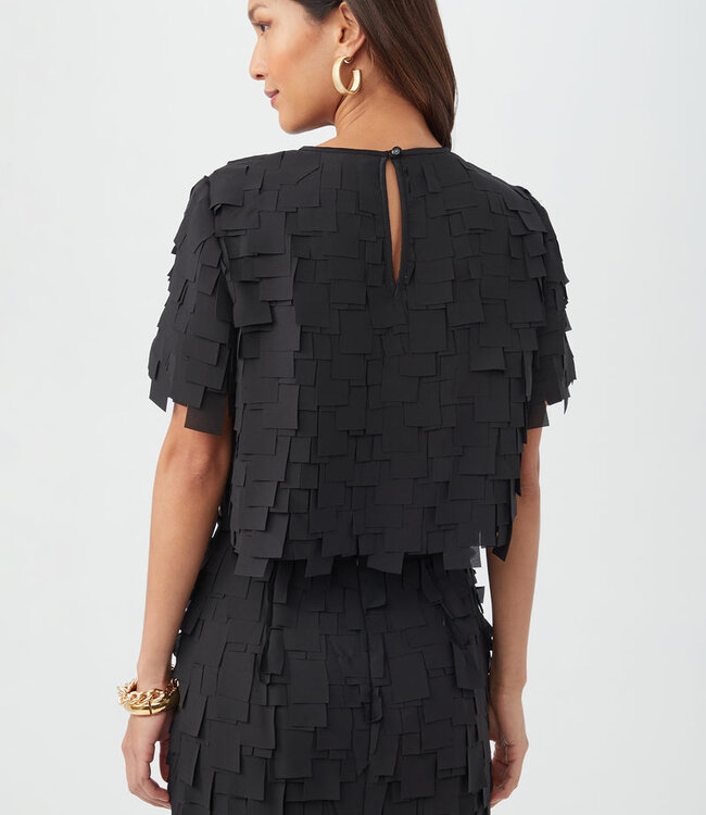 Trina Turk Serilda Black Cut Top