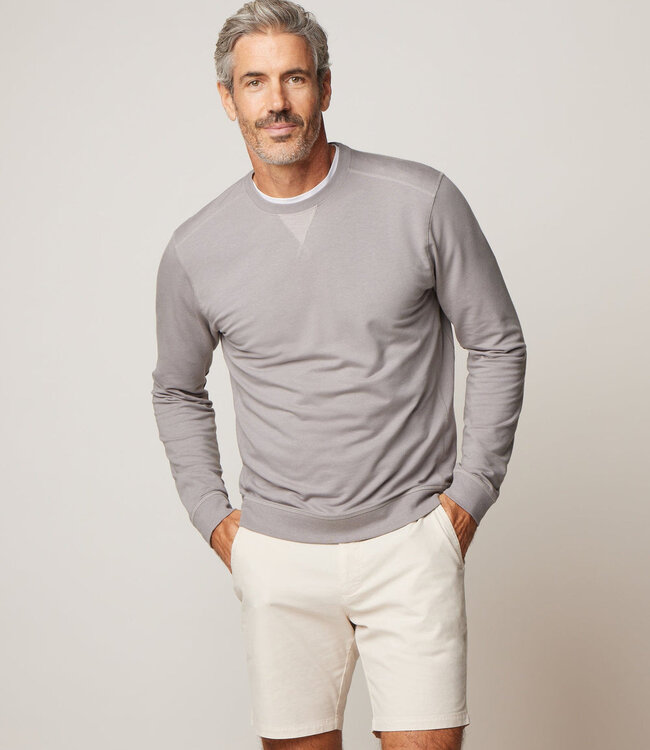 Johnnie-O Long Sleeve Corbet Grey Sweatshirt