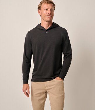 Johnnie-O Johnnie  Woodley Long Sleeve Henley Hoodie