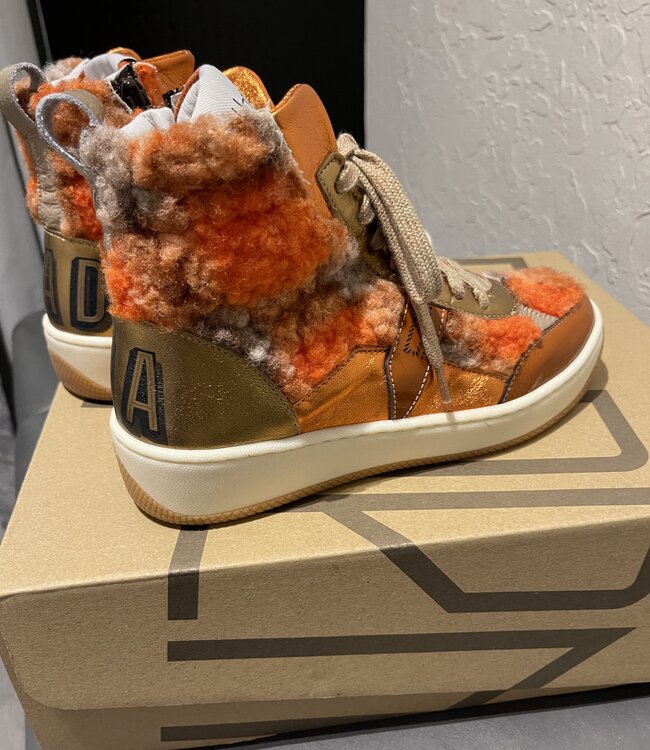 Vaddia Figaro Orange Hi Top Sneaker