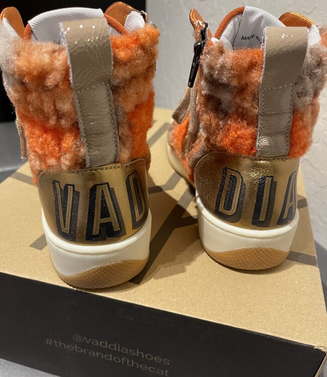 Vaddia Figaro Orange Hi Top Sneaker