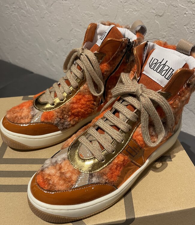 Vaddia Figaro Orange Hi Top Sneaker