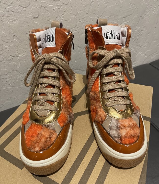 Vaddia Figaro Orange Hi Top Sneaker