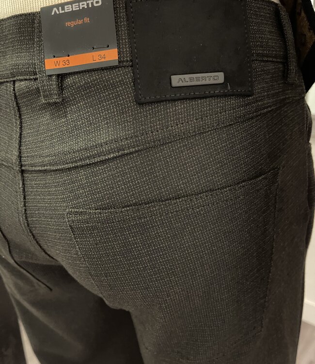 Alberto Retro Brown Ceramica Pants