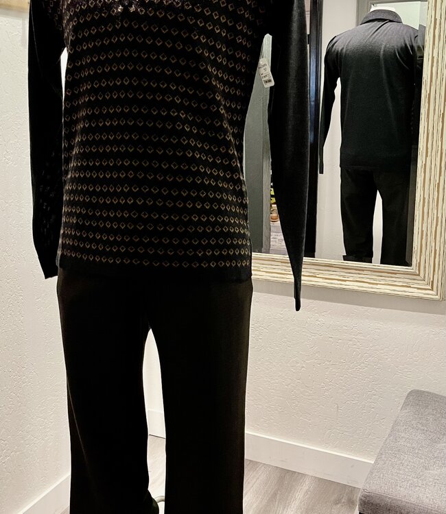 Alberto Retro Brown Ceramica Pants