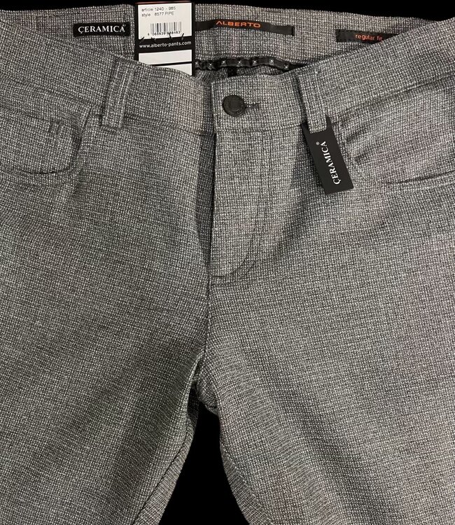 Alberto Retro Grey Ceramica Pant
