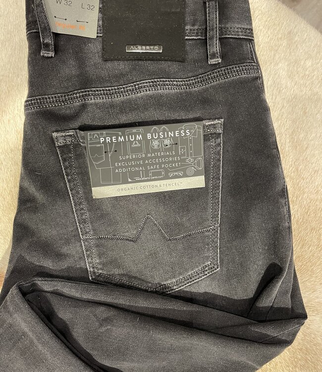 Alberto Pipe Denim Charcoal