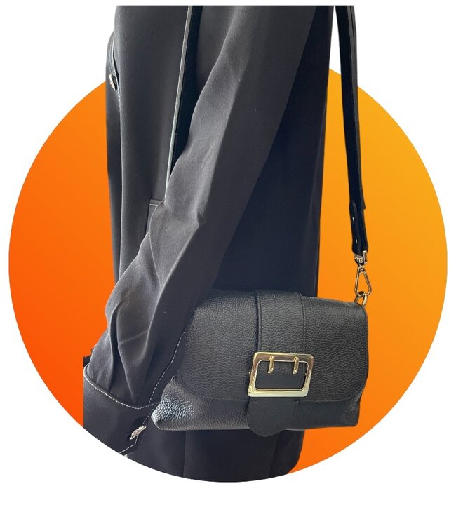 Black and Gold Crossbody Bag