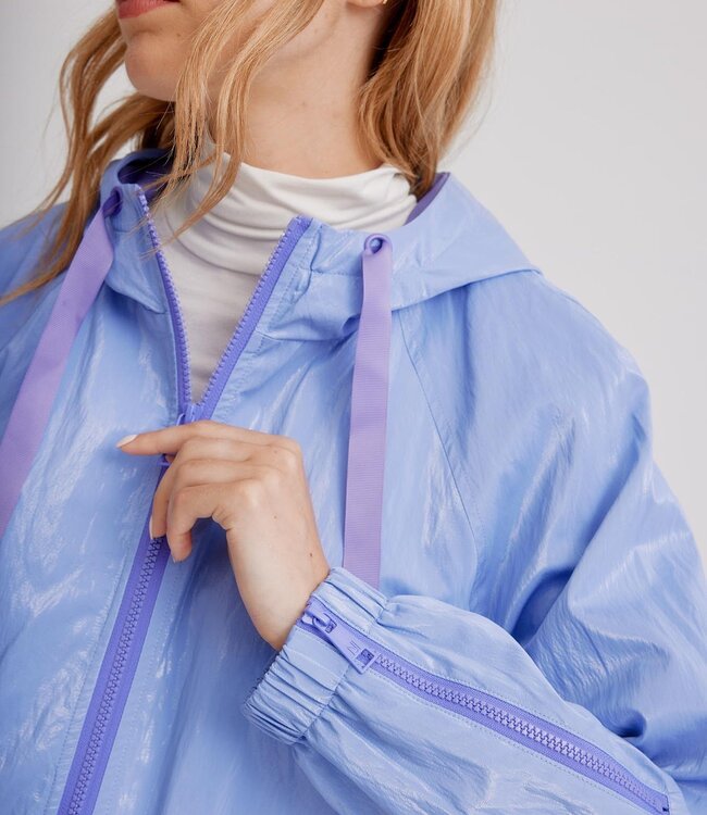 Nikki Jones Lavender Rain Coat