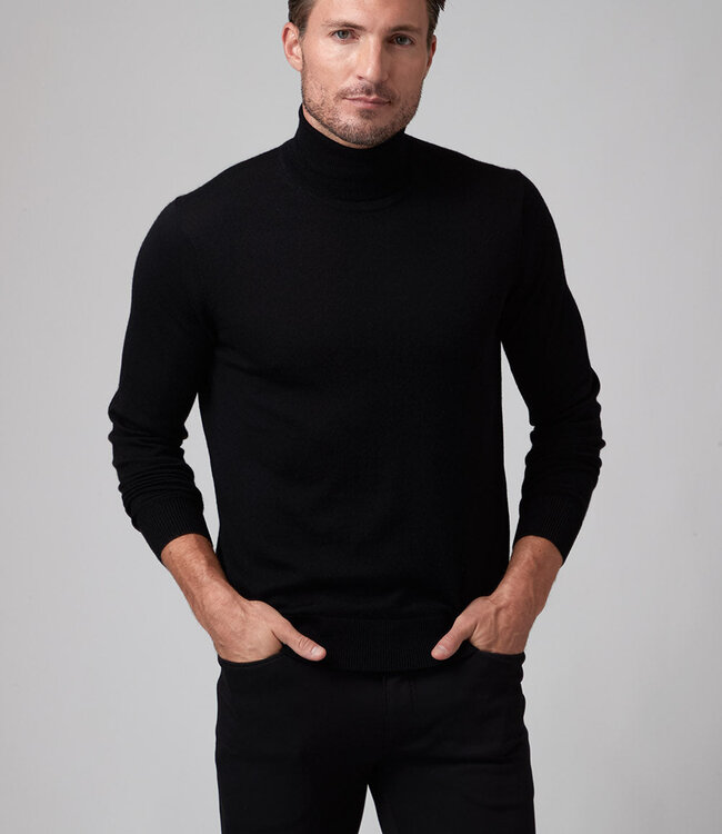Raffi Black Merino Turtleneck