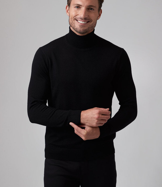 Raffi Black Merino Turtleneck