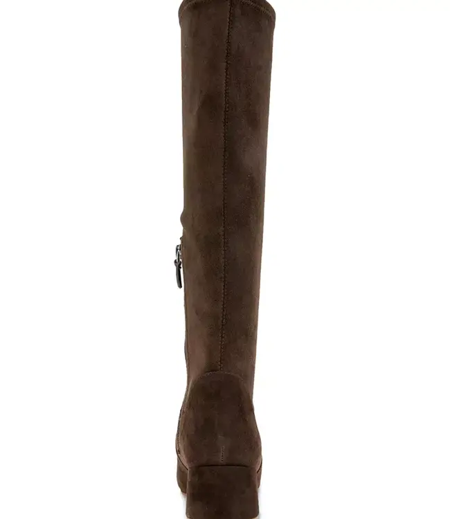 Gentle Souls Emily Chocolate Stretch Suede Boot