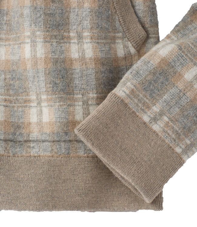 Ballin Boiled Wool Plaid Bomber Jacket