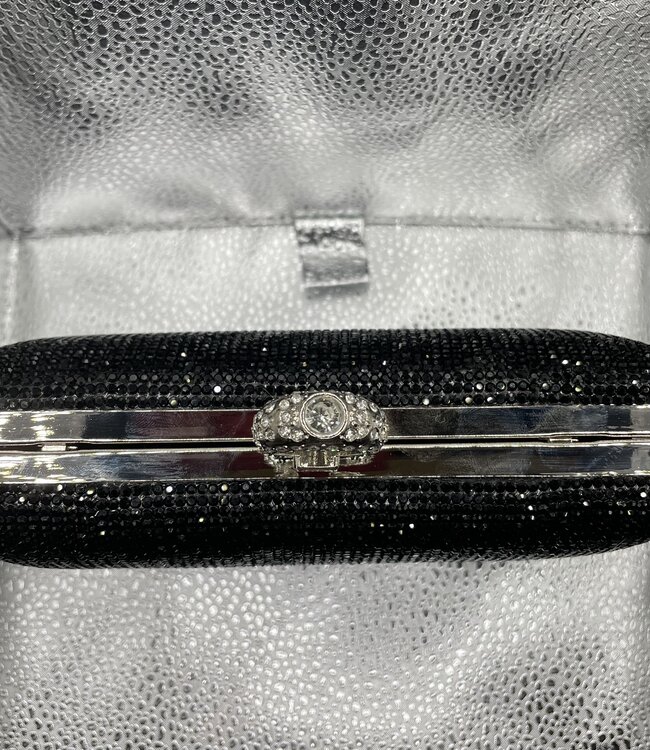 Bijoux Bijoux Black Crystal Ring Closure Bag