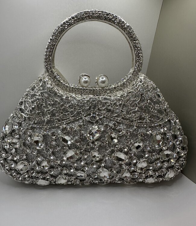 Bijoux Bijoux Crystal Evening Bag w/Handle