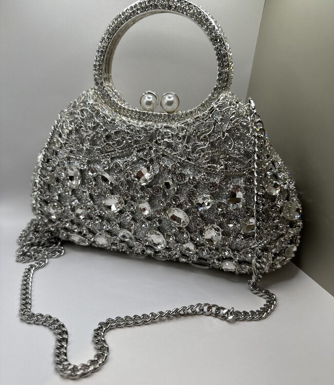 Bijoux Bijoux Crystal Evening Bag w/Handle