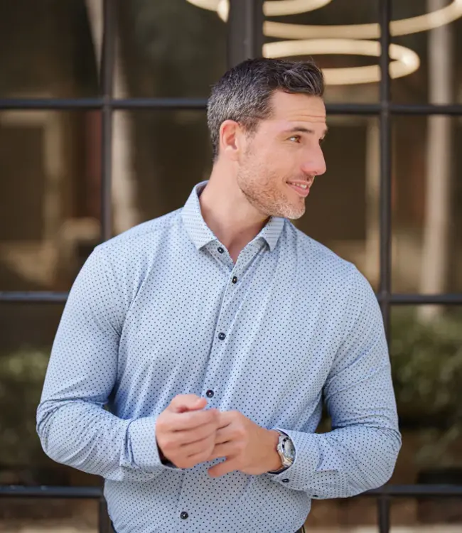 Stone Rose Stone Light Blue Dot Shirt