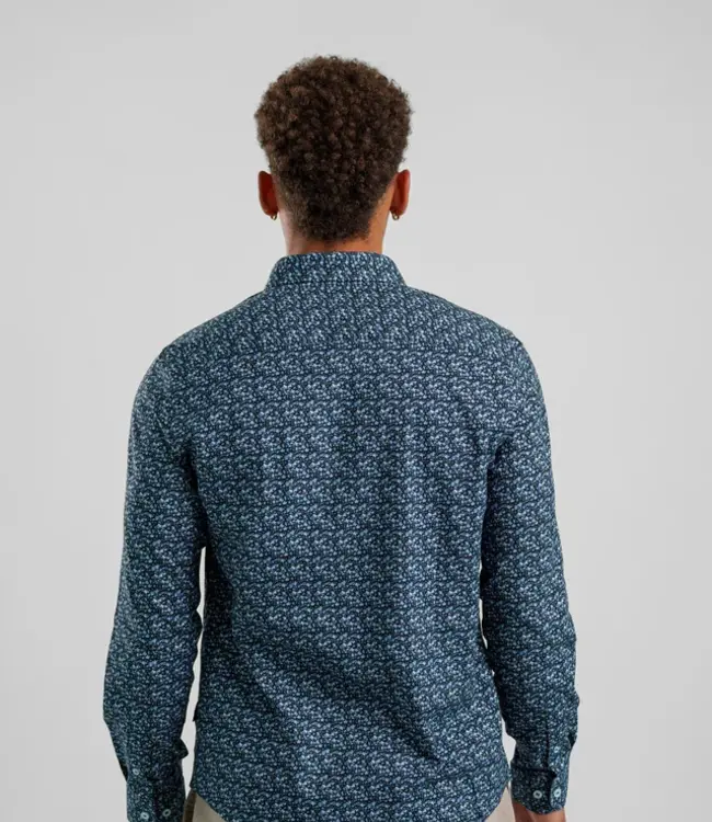 Stone Rose Stone Blue Mini Floral Shirt