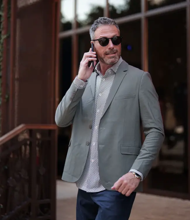 Stone Rose Stone Brown Micro Flower Shirt