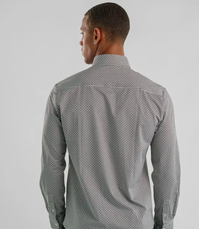 Stone Rose Stone Brown Micro Flower Shirt