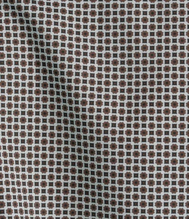 Stone Rose Stone Brown Micro Flower Shirt