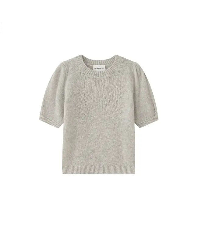 W.Cashmere Aria Mist Puff Short Sleeve Sweater