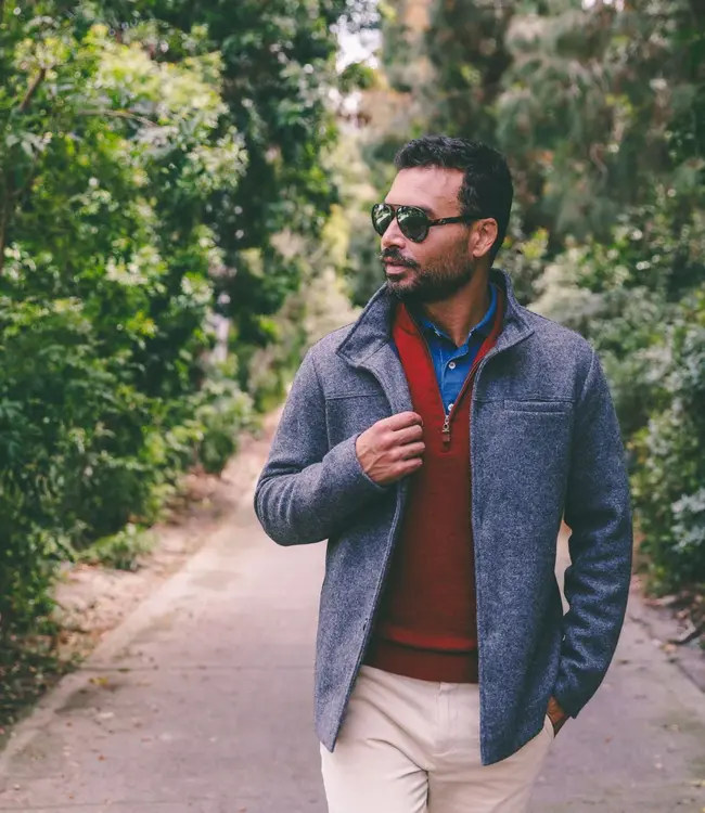 Heather Grey Pea Coat